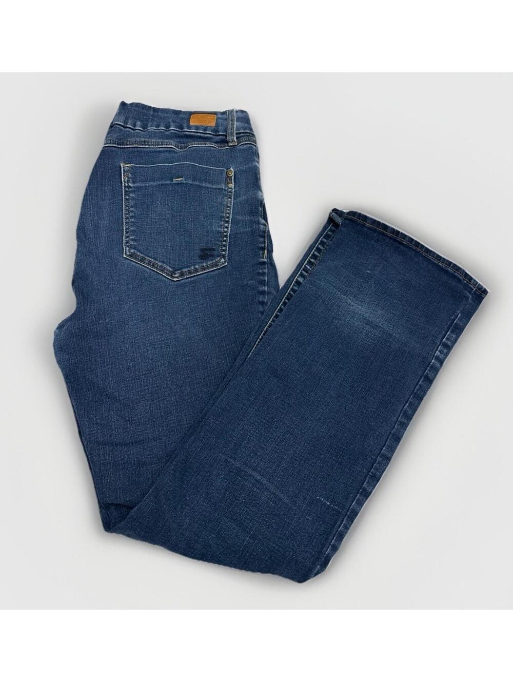Women’s 7 For All Mankind High Rise Straight Leg Dark Wash  Jeans Size 14